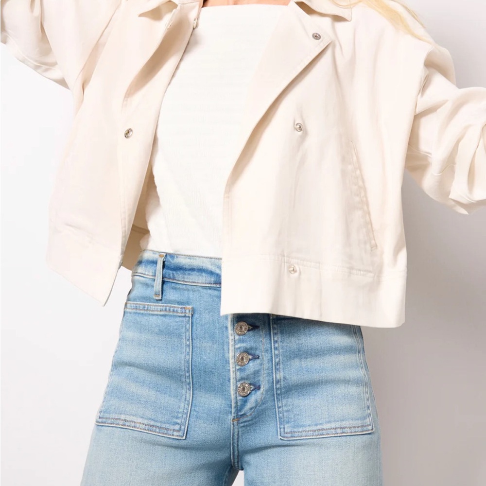 Splendid Cream Collared Jacket